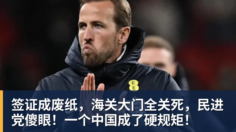 华体会体育签证成废纸，海关大门全关死，民进党傻眼！一个中国成了硬规矩！